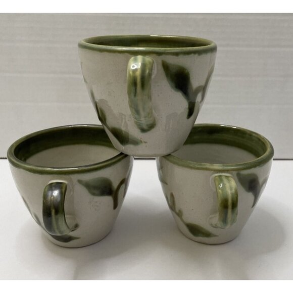 3 Louisville Stoneware John B Taylor Harvest Pear Coffee Mugs Tea Cups - EUC - Picture 2 of 7